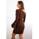Moteriška ruda suknelė Linda Suknelės ir tunikos