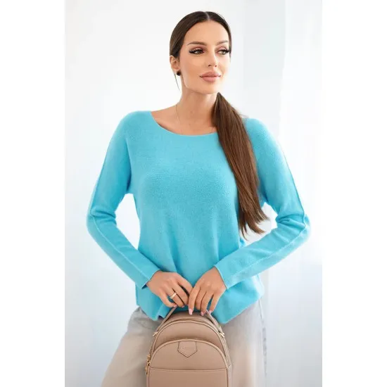 Damski sweter Marne w kolorze turkusowym Swetry damskie