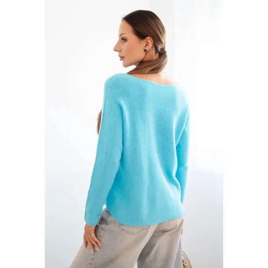 Damski sweter Marne w kolorze turkusowym Swetry damskie