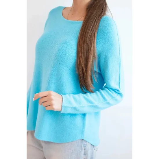 Damski sweter Marne w kolorze turkusowym Swetry damskie