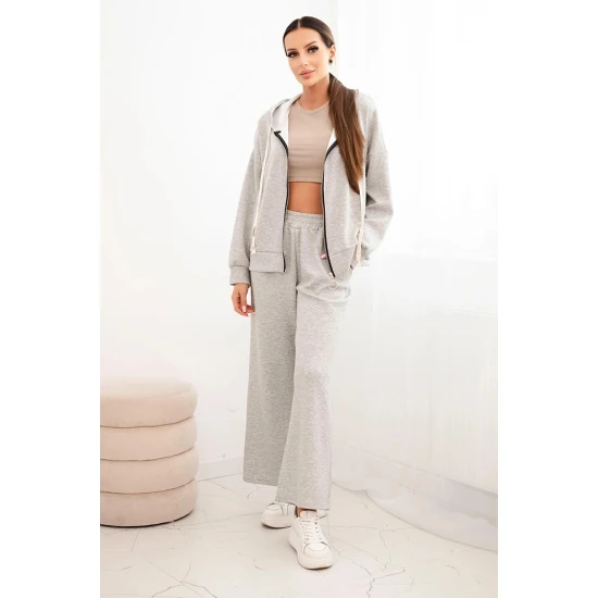 Moteriškas pilkas laisvalaikio kostiumas Jener Moteriški komplektai
