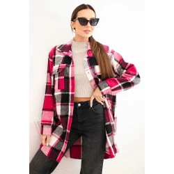 Moteriški rožiniai languoti marškiniai Veste