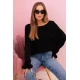 Moteriškas juodas megztinis Aidina Moteriški megztiniai
