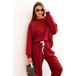 Moteriškas bordo laisvalaikio komplektas Isabel