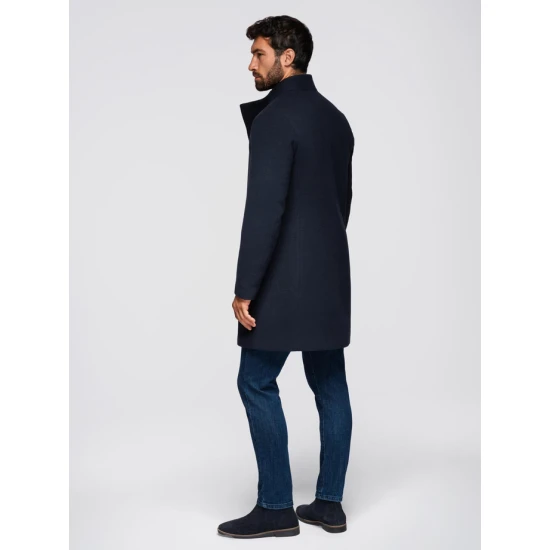 Vyriškas tamsiai mėlynas paltas Adre Vyriškos Striukės ir Paltai