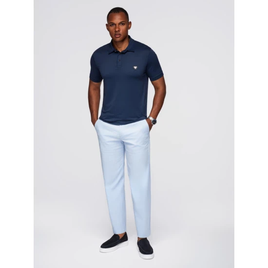 Vyriški tamsiai mėlyni polo marškinėliai Exim POLO marškinėliai