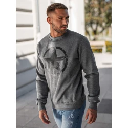 Vyriškas tamsiai pilkas džemperis Military star
