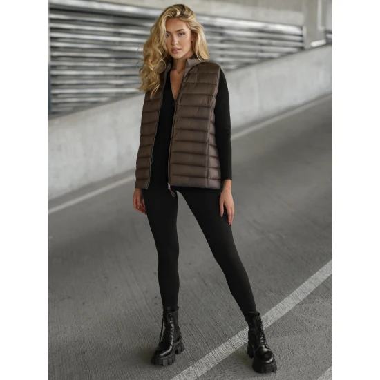 Moteriška tamsiai ruda liemenė Tory Moteriškos liemenės