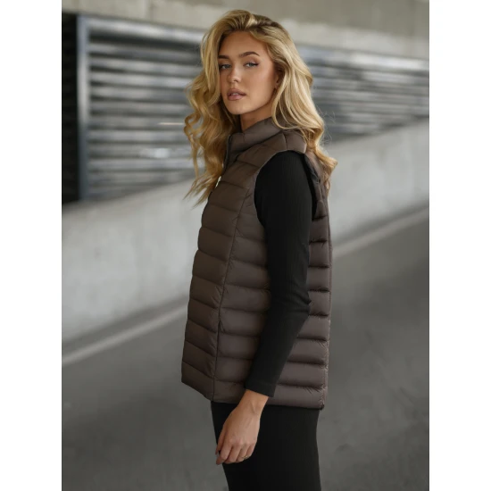 Moteriška tamsiai ruda liemenė Tory Moteriškos liemenės