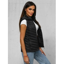 Moteriška juoda liemenė su gobtuvu Percy