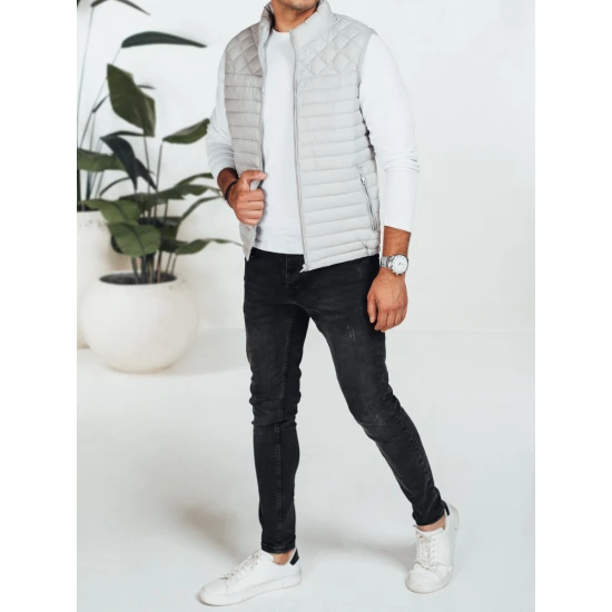 Vyriška šviesiai pilka liemenė Geir Liemenės