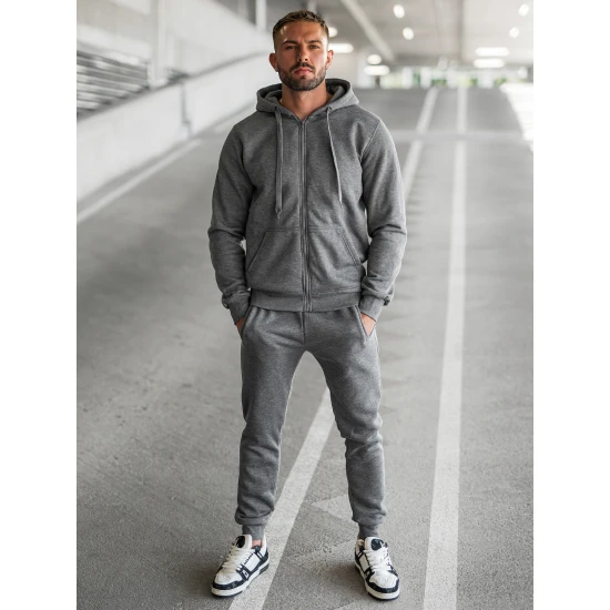 Tamsiai pilkas vyriškas sportinis kostiumas Pazar AX0379