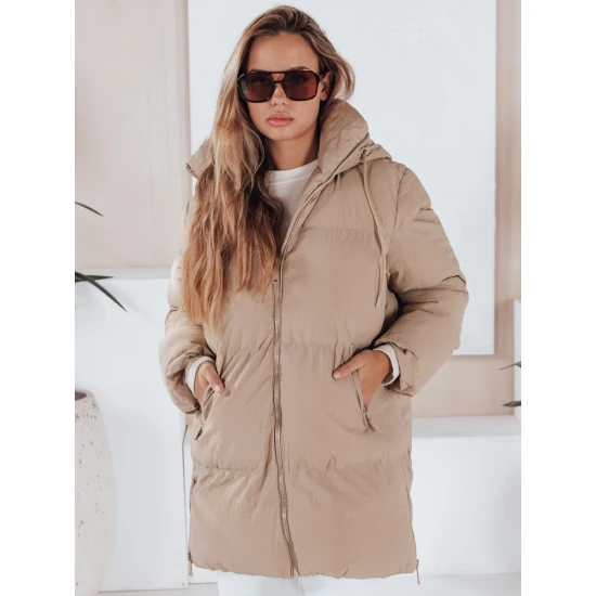 Moteriška dygsniuota rusva striukė Letis Moteriškos striukės