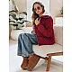 Moteriška žieminė bordo striukė Trendy Moteriškos striukės
