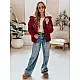 Moteriška žieminė bordo striukė Trendy Moteriškos striukės