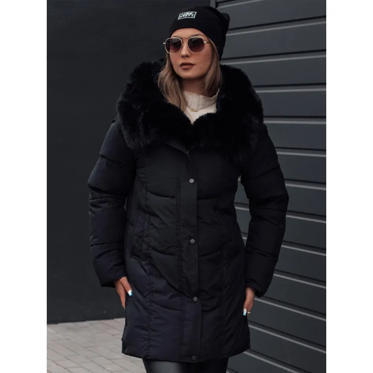 Moteriška žieminė juoda striukė Niki Moteriškos striukės