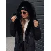 Moteriška žieminė juoda striukė Niki Moteriškos striukės