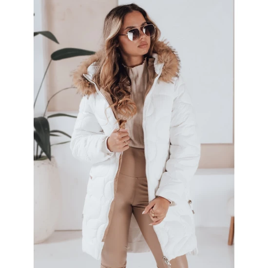 Moteriška žieminė balta striukė Virel