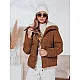 Moteriška žieminė ruda striukė Trendy Moteriškos striukės