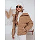 Moteriška žieminė šviesiai ruda striukė Trendy Moteriškos striukės