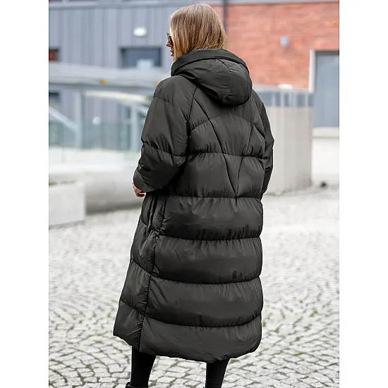 Moteriškas juodos spalvos paltas Izabel JS/5M3163/392Z