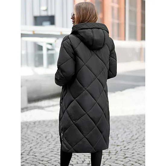 Garā melnā ziemas jaka Steper Sieviešu jakas