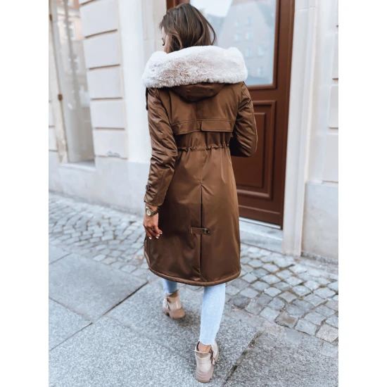 Ruda ilga moteriška striukė Harpe Striukės