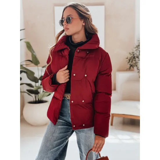 Moteriška žiemeinė bordo spalvos striukė Lari Moteriškos striukės
