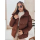 Moteriška žiemeinė tamsiai rudos spalvos striukė Lari Striukės