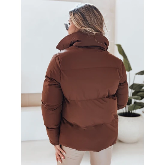 Moteriška žiemeinė tamsiai rudos spalvos striukė Lari Striukės