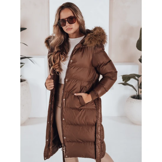 Moteriška žieminė ruda striukė Bela Striukės