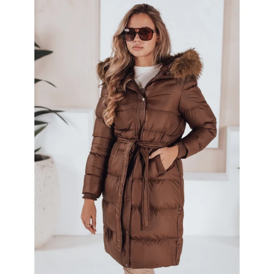 Moteriška žieminė ruda striukė Bela Striukės