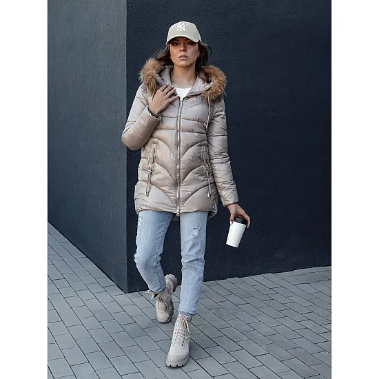 Moteriška žieminė rusva striukė Jessica Moteriškos striukės