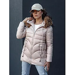 Moteriška žieminė rožinė striukė Jessica