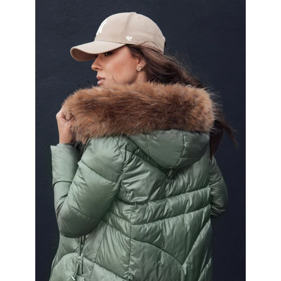 Moteriška žieminė žalia striukė Jessica Moteriškos striukės