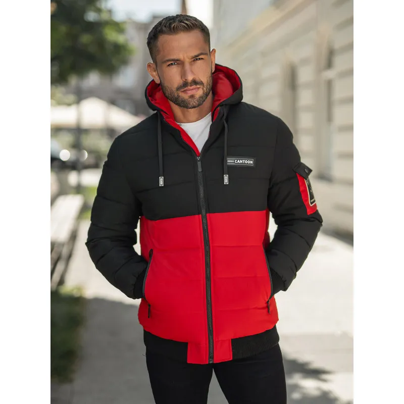 Men's black/red winter jacket Molix Winter jackets