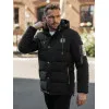 Vyriška juoda žieminė striukė Lorenco JS/57M7503/392