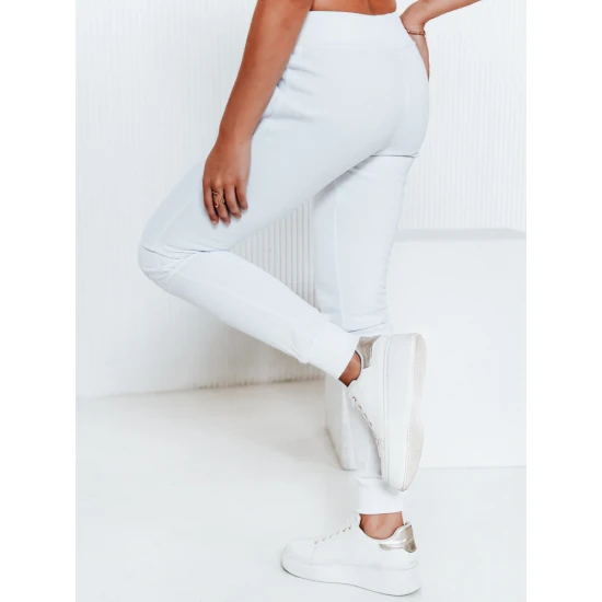 Moteriškos baltos laisvalaikio kelnės Flor JS/CK01