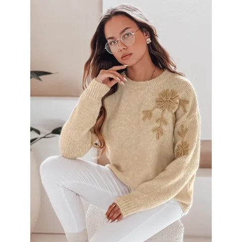Brązowy sweter damski Daga Skoczki