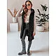 Women's black long waistcoat Lino Women's waistcoats