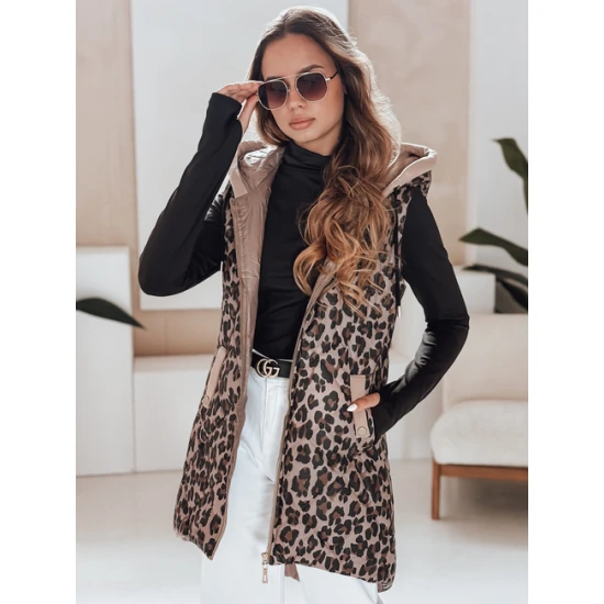 Moteriška rusva leopardo rašto liemenė Elmera Moteriškos liemenės