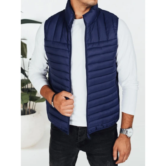 Vyriška tamsiai mėlynos spalvos liemenė Pole Liemenės