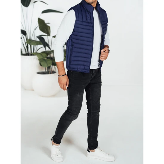 Vyriška tamsiai mėlynos spalvos liemenė Pole Liemenės