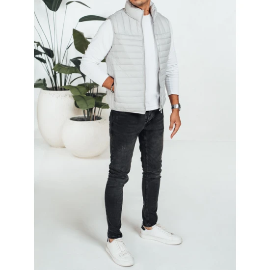 Vyriška šviesiai pilkos spalvos liemenė Pole Liemenės