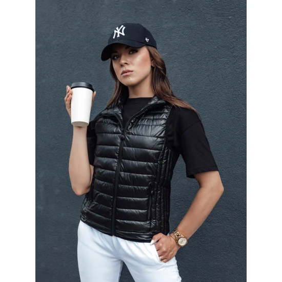 Moteriška juoda liemenė Stylish Moteriškos liemenės