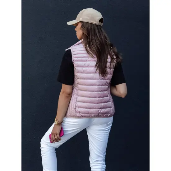 Moteriška šviesiai rožinė liemenė Stylish Moteriškos liemenės