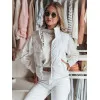 Women's white reversible vest Puff Women's waistcoats