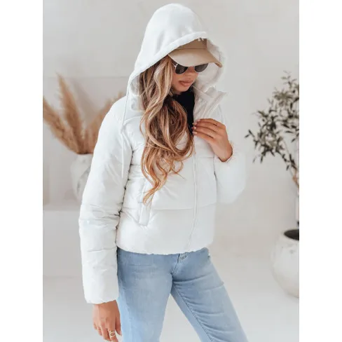 Moteriška balta žieminė striukė Glam Moteriškos striukės