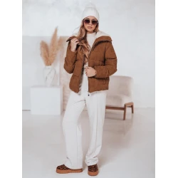 Moteriška žieminė ruda striukė Trendy