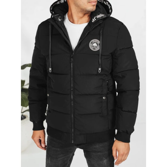 Vyriška juoda žieminė striukė Tamil Žieminės striukės